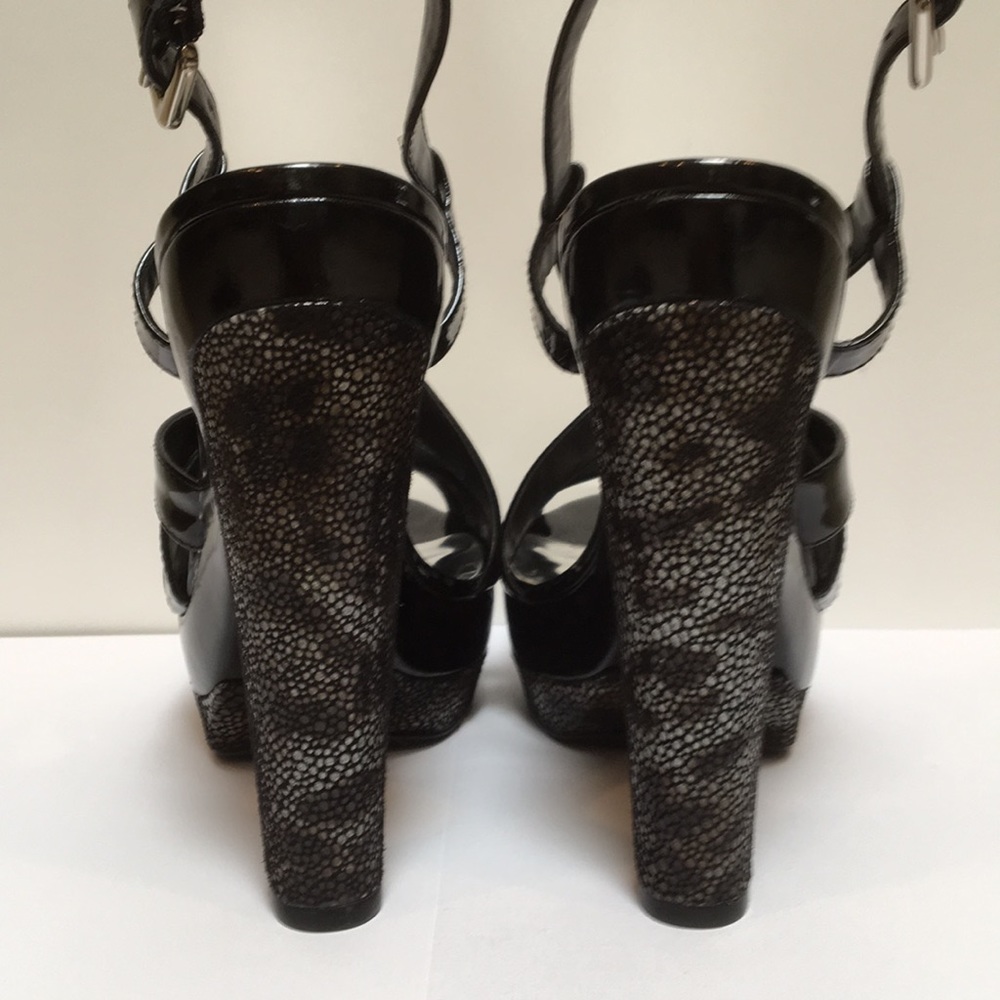 NWOT INC Black Platform Heels, Size 7M - Picture 4 of 8